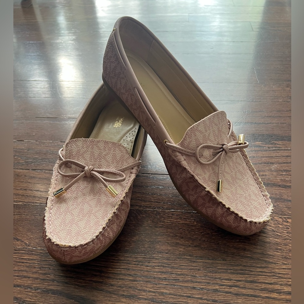 Michael Kors Blush Loafers with Bow Detail